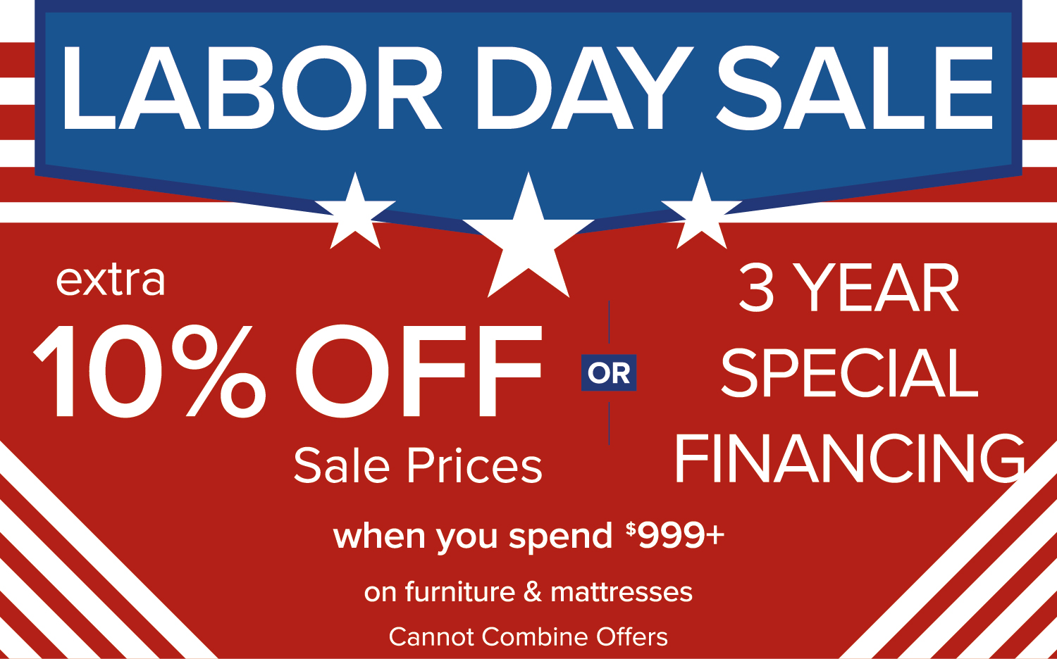 Labor Day Sale, Starts Today! 🇺🇸 HOM Furniture